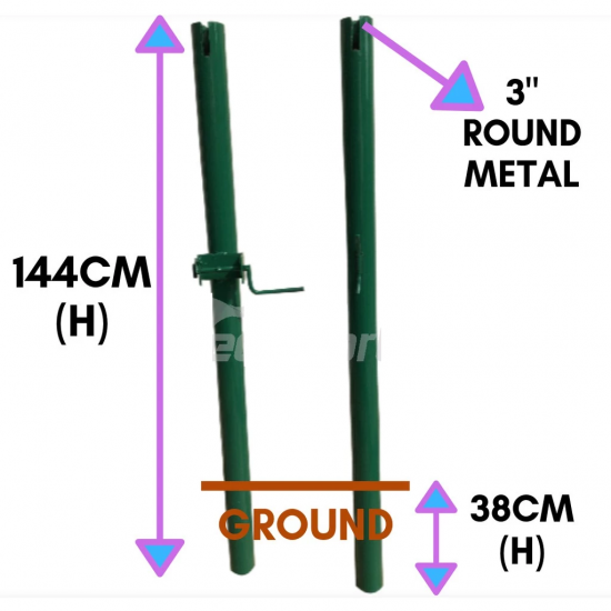 Tennis Post - TS879 Grounded Tennis Post - TS879 Grounded