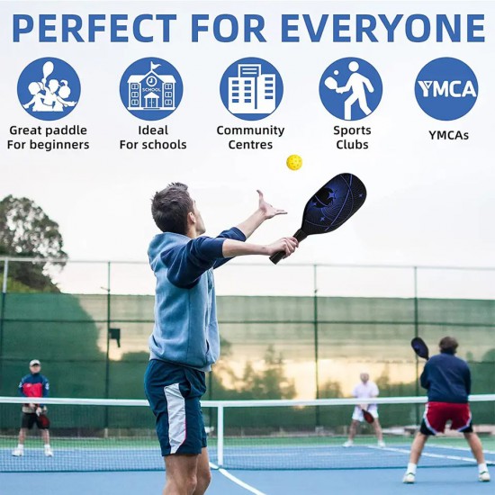 Pickleball Bat Paddle Wooden - Hana S900 + Zipper Bag Pickleball Bat Paddle Wooden - Hana S900 + Zipper Bag