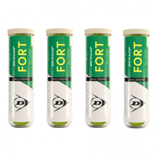 Tennis Ball - Dunlop Fort All Court (ITF) (12 Balls) YZ CQ