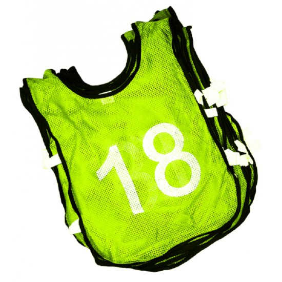 Football Bib Set - Nylon Junior/Senior (Numbered 1~18) CQ