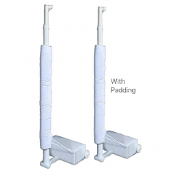 Volleyball Post + Padding - New Top (2.55m) + Wheels + Weight CQ