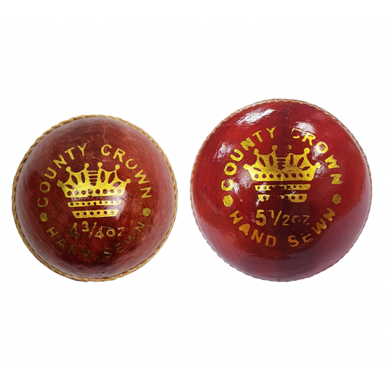 Cricket Ball - Harimaya County Crown Leather (4.75oz/5.50oz) CQ Cricket Ball - Harimaya County Crown Leather (4.75oz/5.50oz) CQ