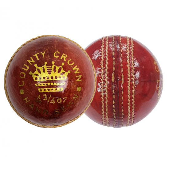 Cricket Ball - Harimaya County Crown Leather (4.75oz/5.50oz) CQ Cricket Ball - Harimaya County Crown Leather (4.75oz/5.50oz) CQ