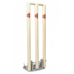 Cricket Spring Return Stumps – Grays 28″ (Set of 3) KQ