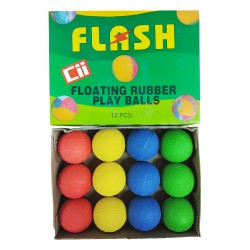 Sponge / Rubber Foam Balls - Flash (per dozen/ 4 colors)