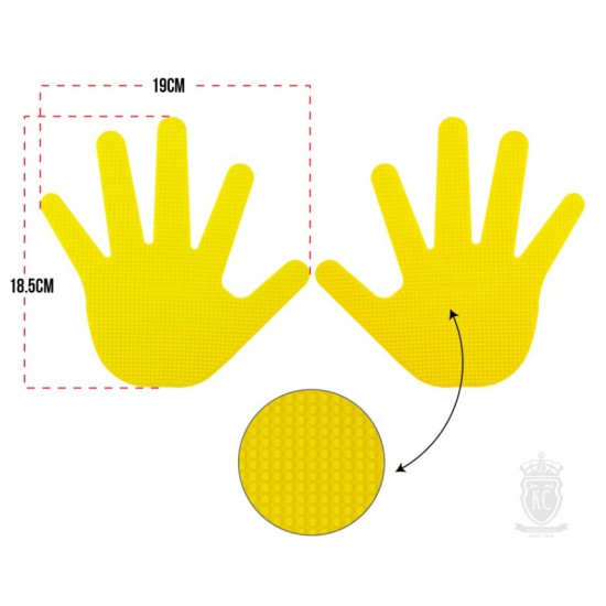 Hand Markers - Trident Rubber (Pair) KQ Hand Markers - Trident Rubber (Pair) KQ