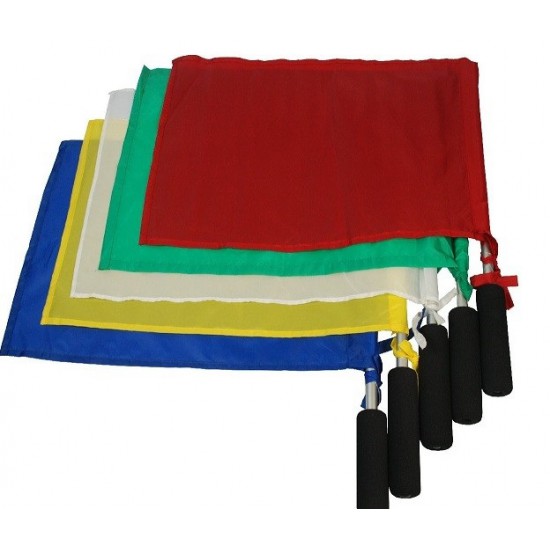 Linesman Flag - New Top Plain (Red + White) 2 units + bag CQ