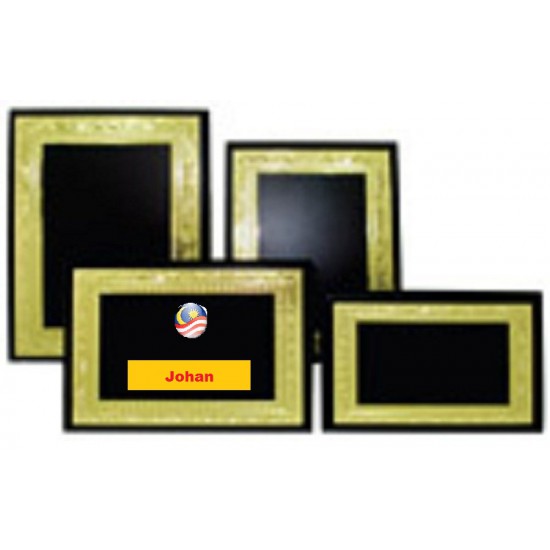 Table Wood Plaque +Alu Plate - AL8072 Table Wood Plaque +Alu Plate - AL8072