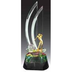 Golf Crystal Trophy - CRT90078