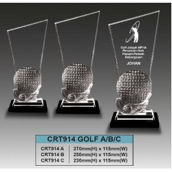 Crystal Trophy Golf - CRT914