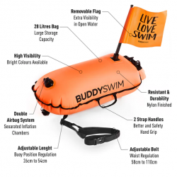Flag Buoy - BuddySwim Drybag Inflatable ZP