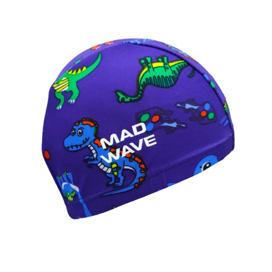 Swim Cap Junior - Madwave Leasure Lycra Dino Swim Cap Junior - Madwave Leasure Lycra Dino