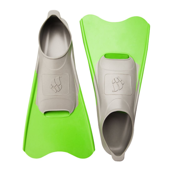 Short Fins - Madwave Rubber (Grey/Green) Short Fins - Madwave Rubber (Grey/Green)