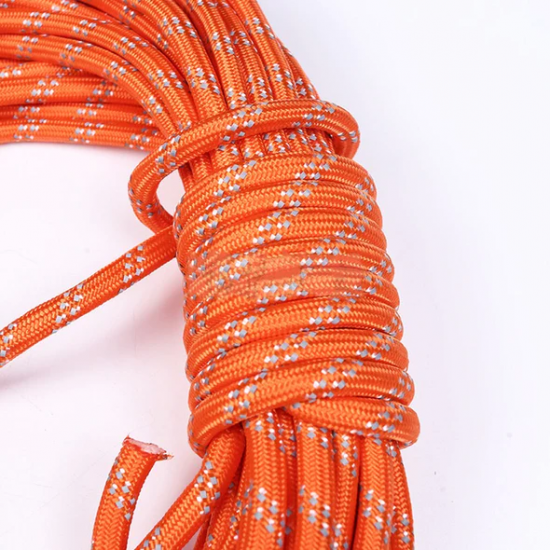 Reflective Rope - Lifeguard Rescue 50ft/8mm with Hand Ring ZP Reflective Rope - Lifeguard Rescue 50ft/8mm with Hand Ring ZP