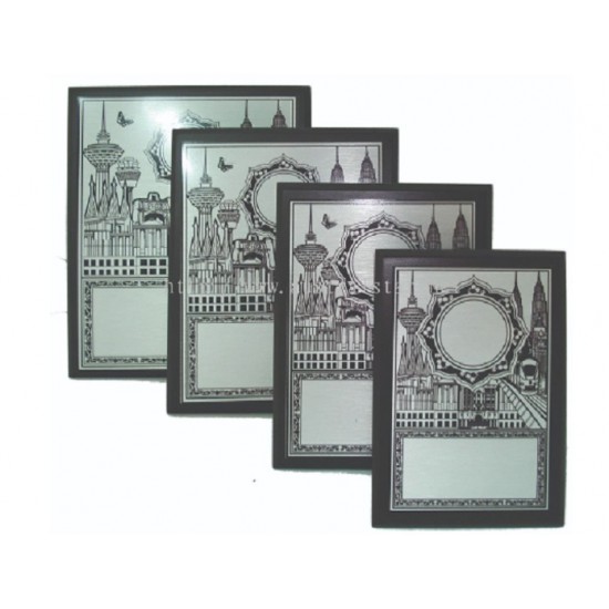 Table Wood Plaque +Alu Plate - AL8073 BD Table Wood Plaque +Alu Plate - AL8073 BD