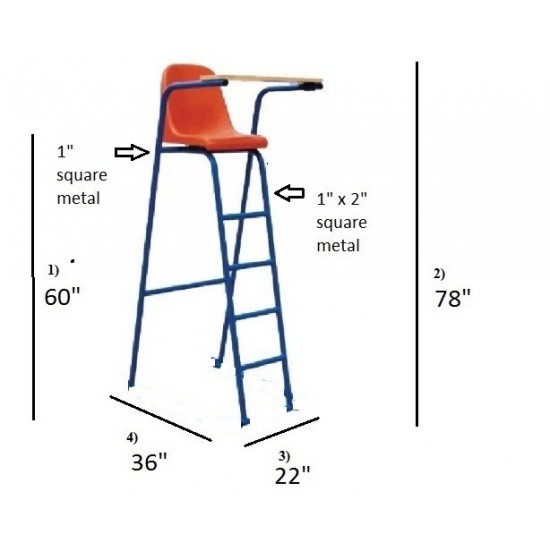 Umpire Chair - TS832A Volleyball Seat Type Umpire Chair - TS832A Volleyball Seat Type
